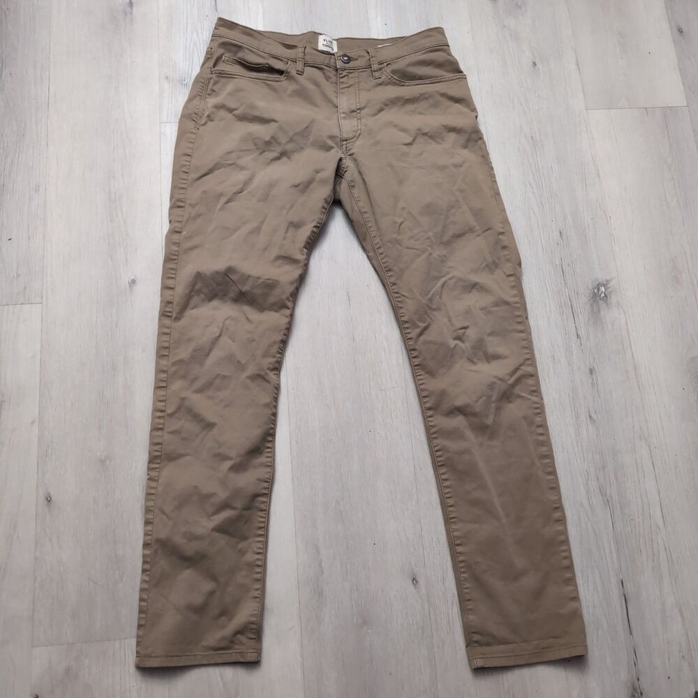 Flint And Tinder Pants Mens Size 31 Beige Slim Fit Flint Tinder Pants